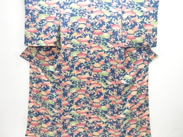 JAPANESE KIMONO / ANTIQUE KIMONO / TAISHO ROMAN / FLOWER 